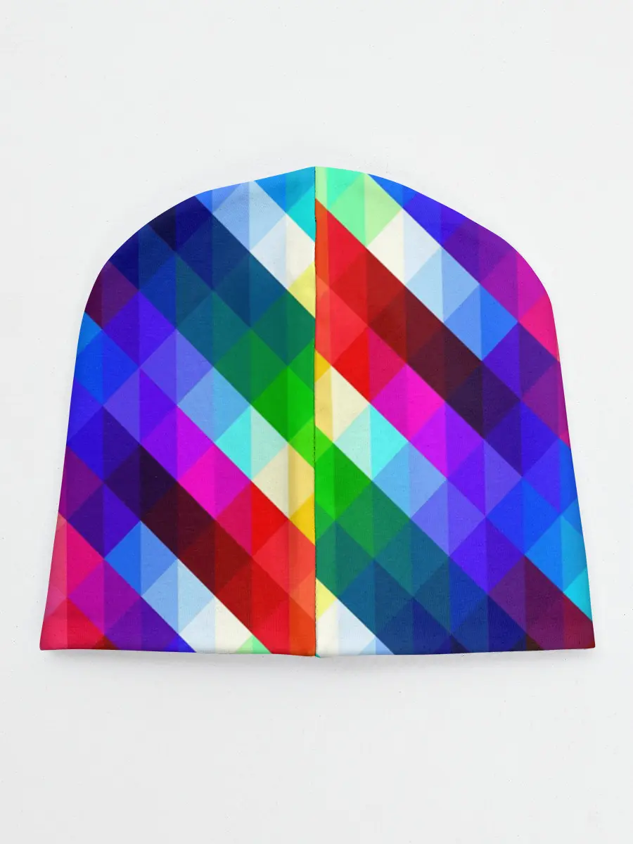 Детская шапка / Пиксельная радуга