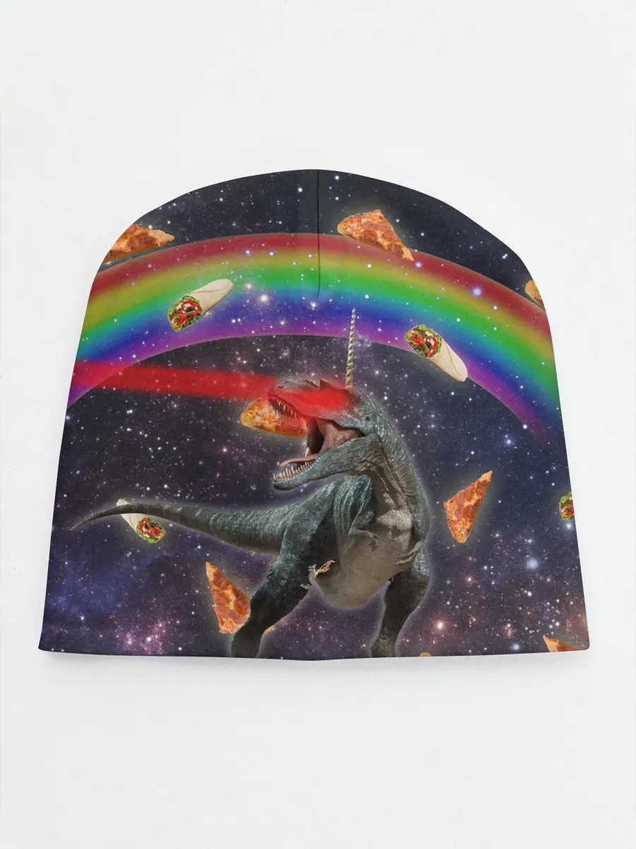 Детская шапка / Динозавр в космосе