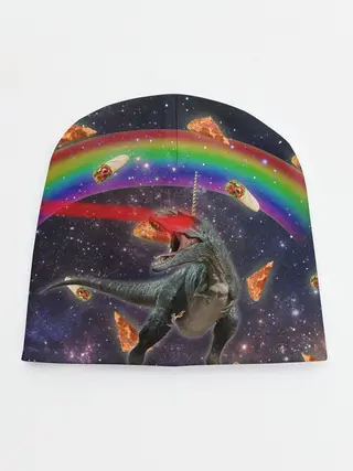 Детская шапка / Динозавр в космосе