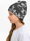 Детская шапка / Gray Camouflage
