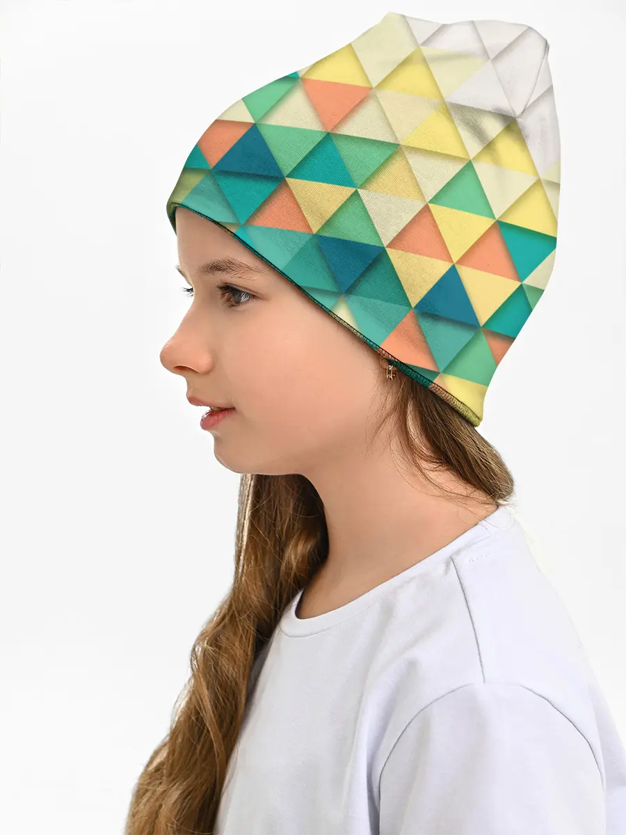 Детская шапка / Ромбики