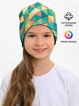 Детская шапка / Ромбики