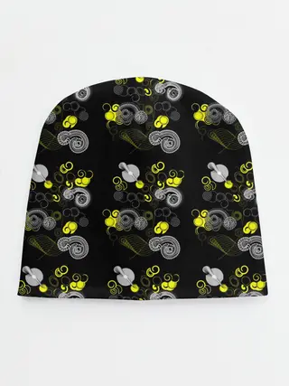 Детская шапка / неоновая абстракция