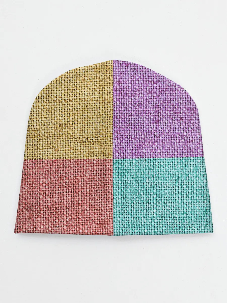 Детская шапка / Burlap Patchwork