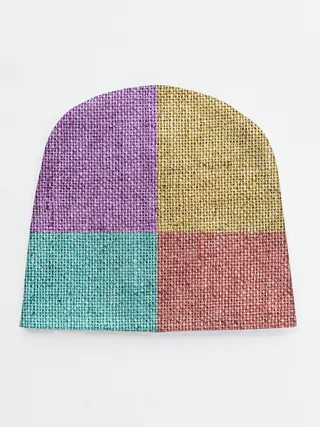Детская шапка / Burlap Patchwork