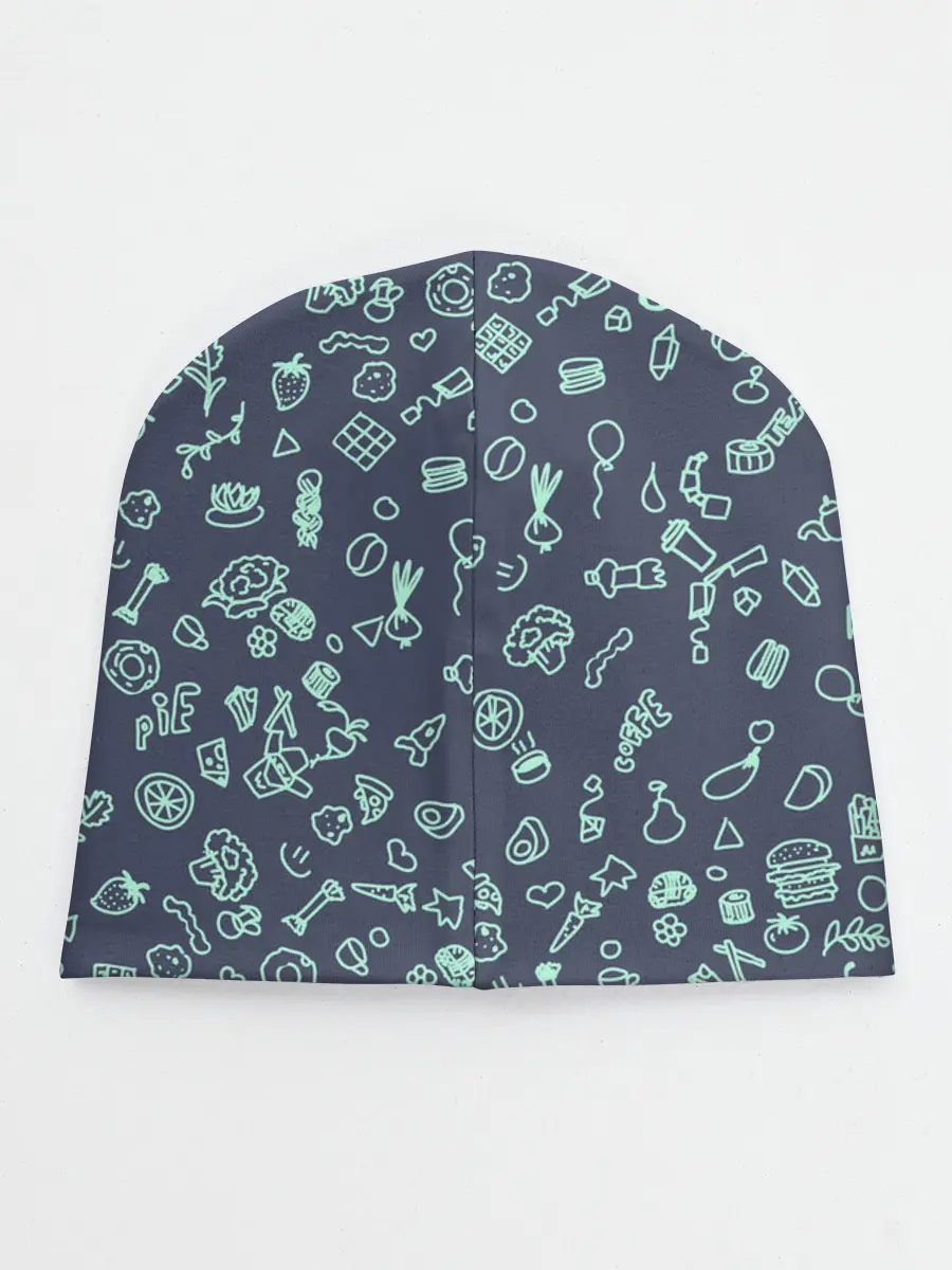 Детская шапка / Еда Синий