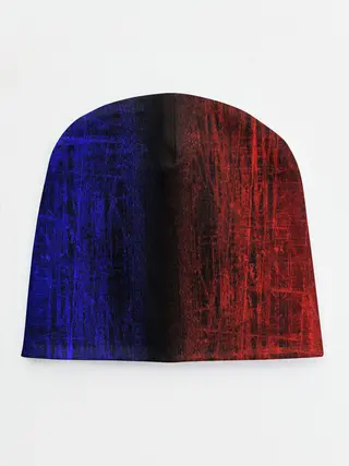 Детская шапка / Сине-Красная Текстура