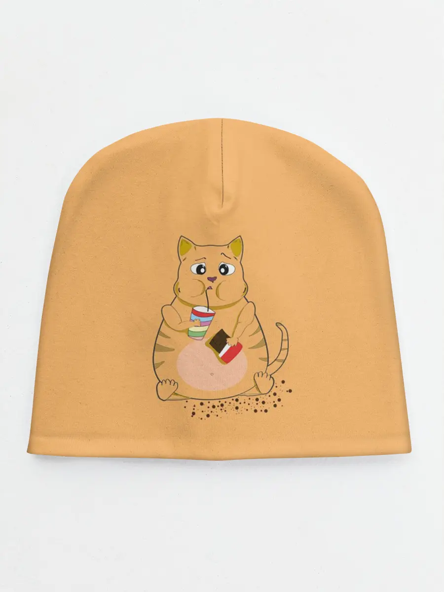 Детская шапка / РЫЖИЙ КОТ ТОЛСТЯК