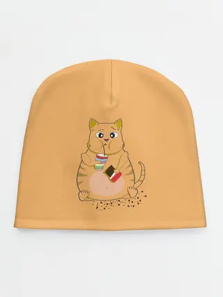Детская шапка / РЫЖИЙ КОТ ТОЛСТЯК