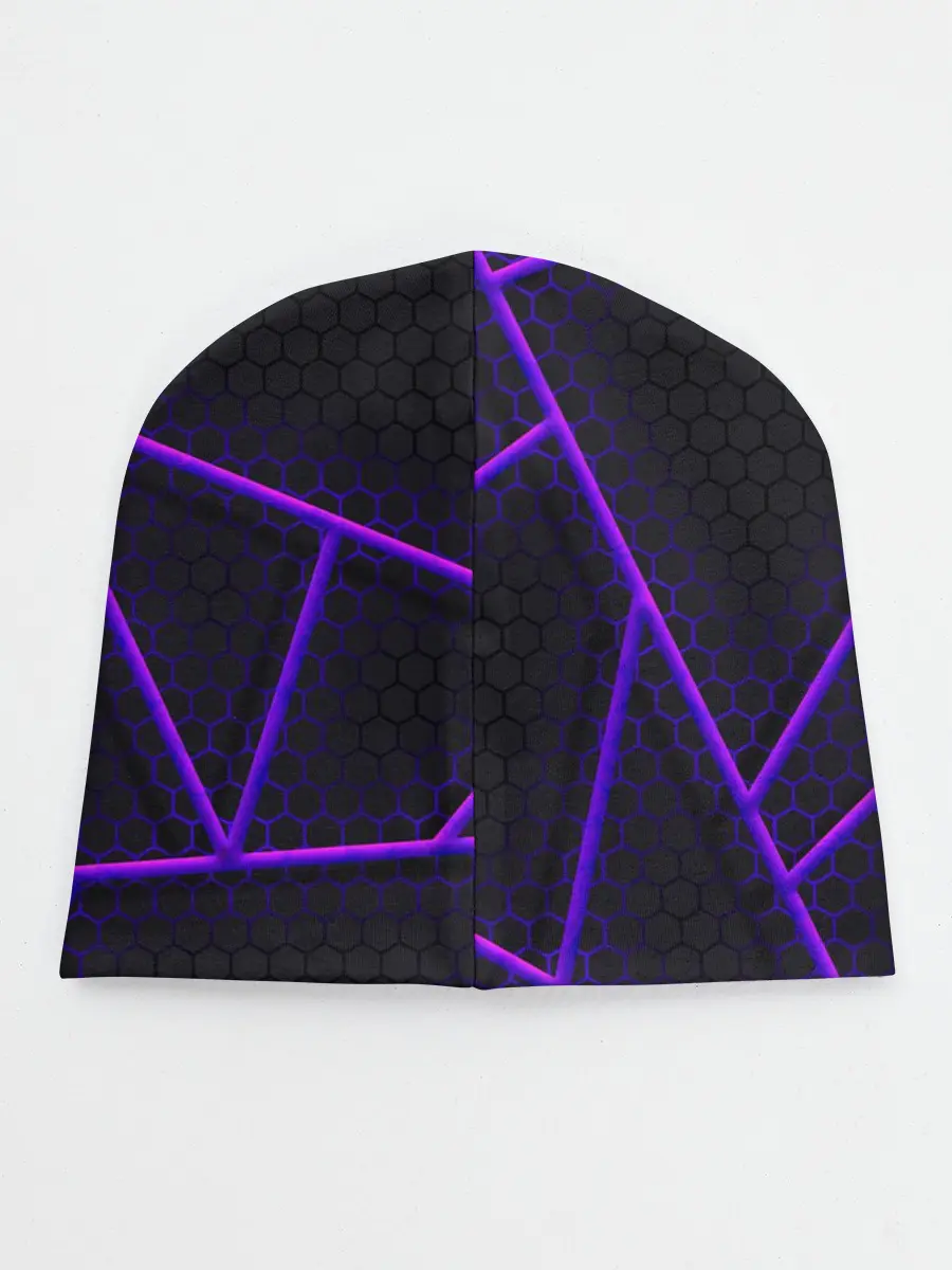 Детская шапка / СОТЫ НЕОНОВЫЕ - ГЕОМЕТРИЯ