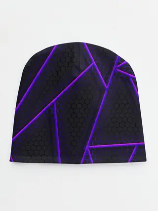 Детская шапка / СОТЫ НЕОНОВЫЕ - ГЕОМЕТРИЯ