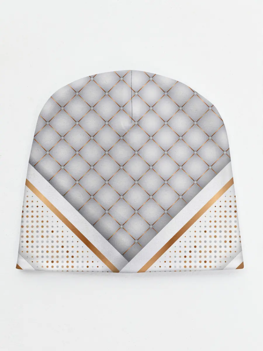 Детская шапка / Luxury white & Gold