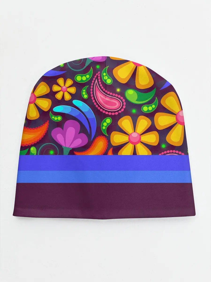 Детская шапка / Мультяшные Цветы