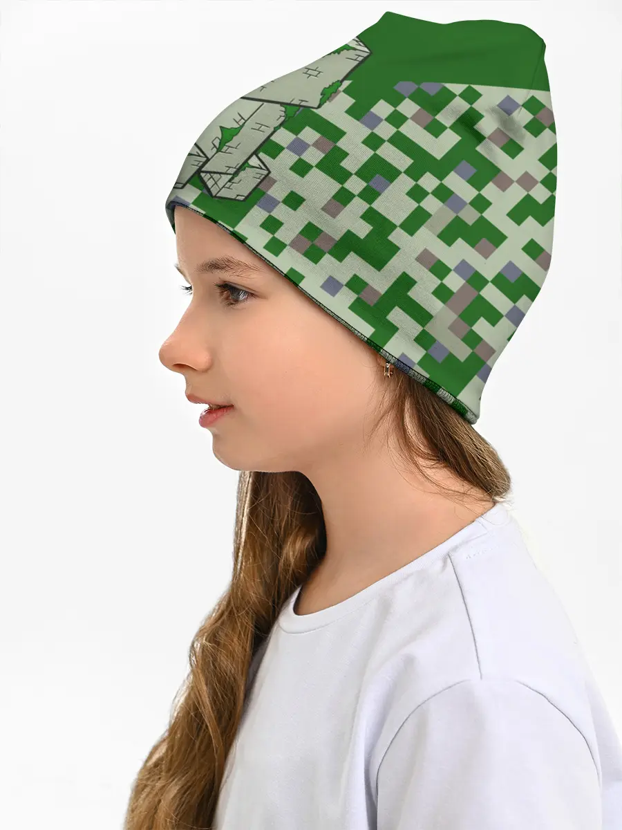 Детская шапка / Minecraft Крипер