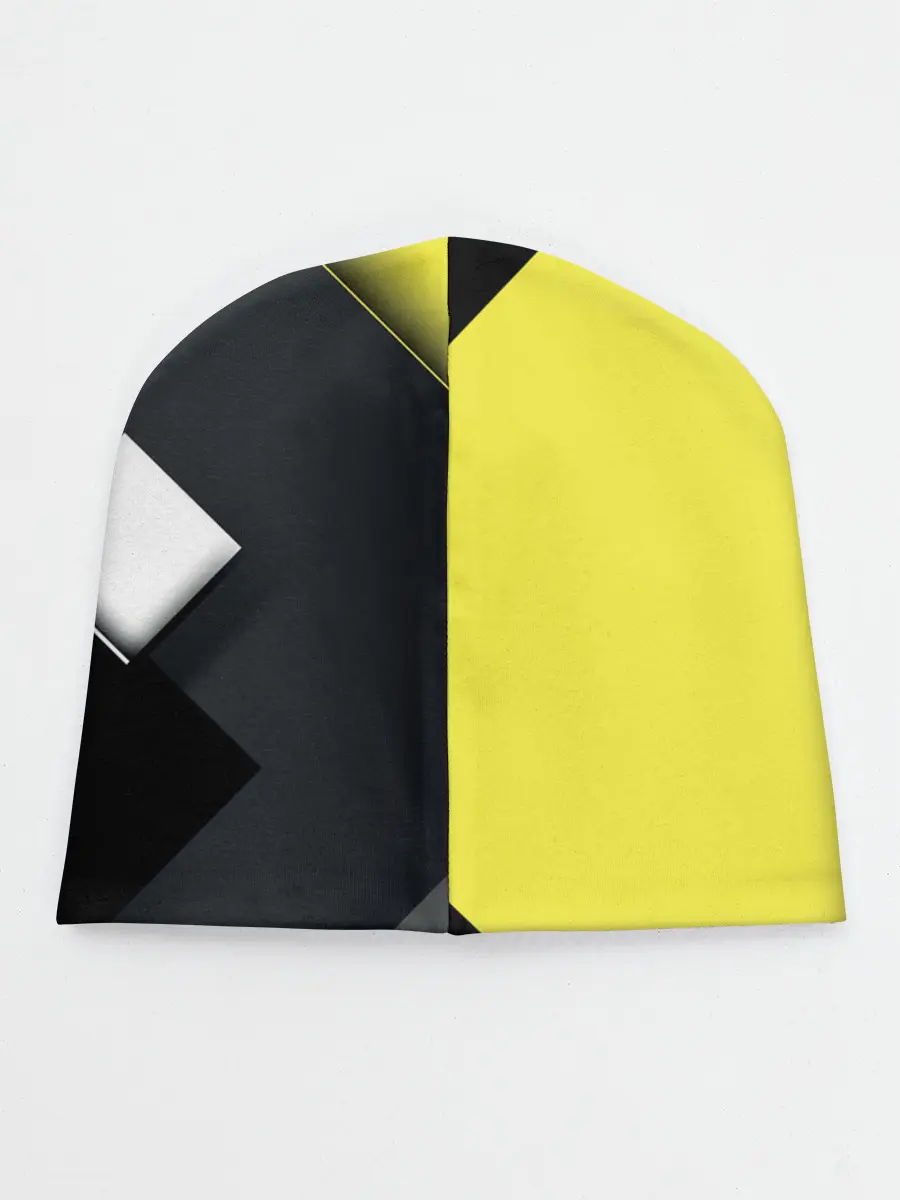Детская шапка / Желто черный ромб