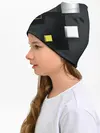 Детская шапка / Желто черный ромб