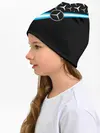 Детская шапка / MERCEDES / УЗОР / ЛИНИЯ АКВА