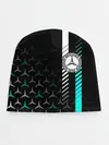 Детская шапка / МЕРСЕДЕС / AQUA BLACK GRADIENT