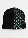 Детская шапка / МЕРСЕДЕС / AQUA BLACK GRADIENT