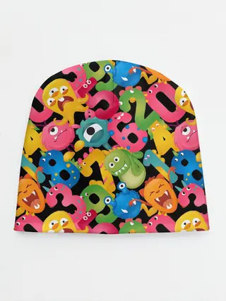 Детская шапка / Monstry с цифрами