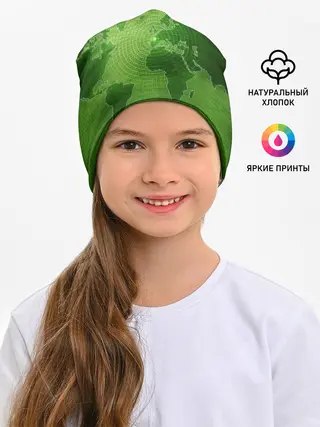 Детская шапка / Карта мира