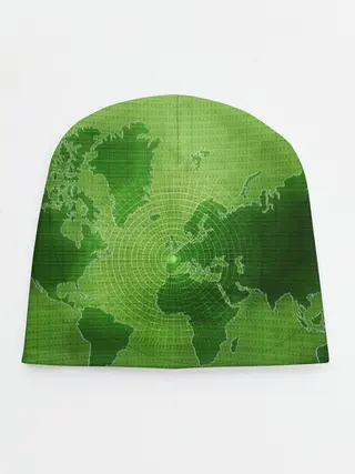 Детская шапка / Карта мира