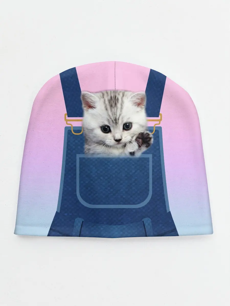 Детская шапка / Котенок в кармане