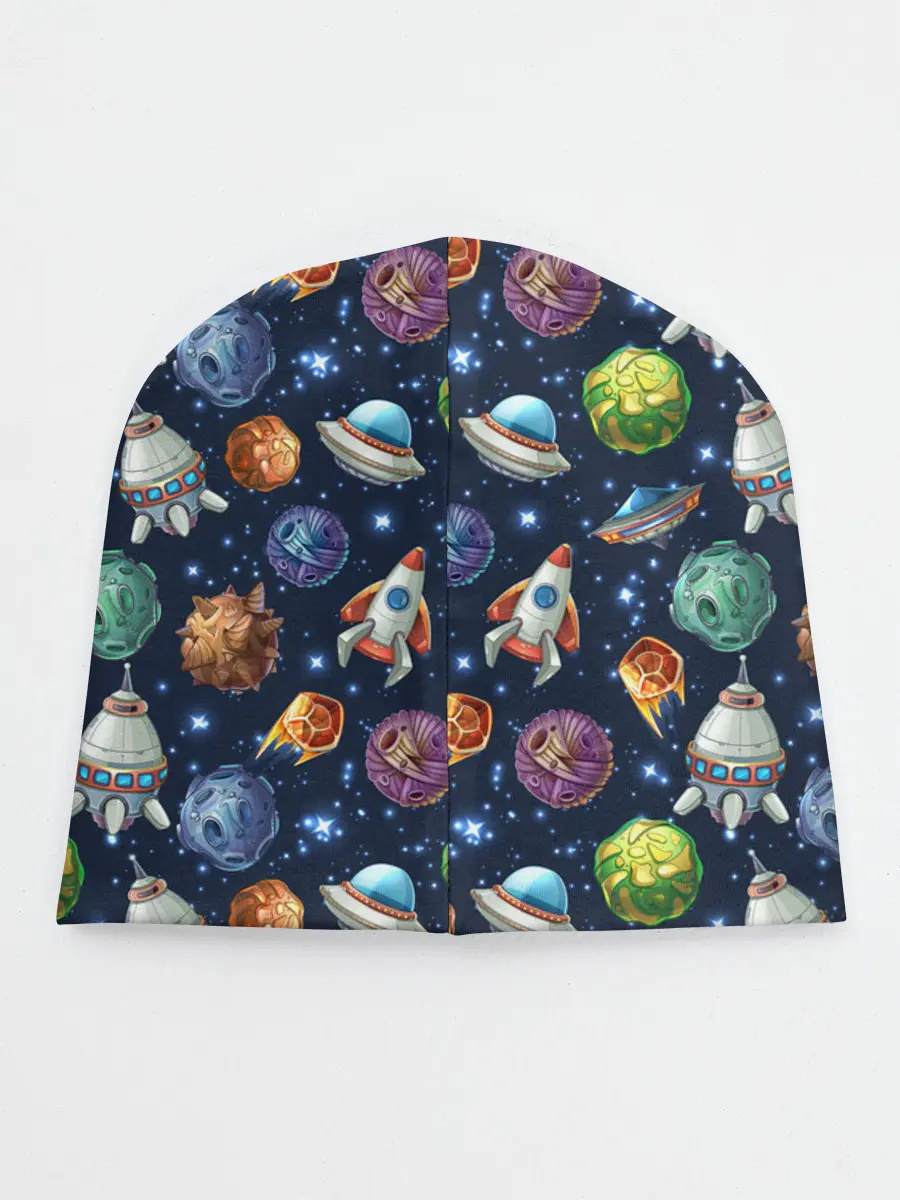 Детская шапка / Мультяшные планеты