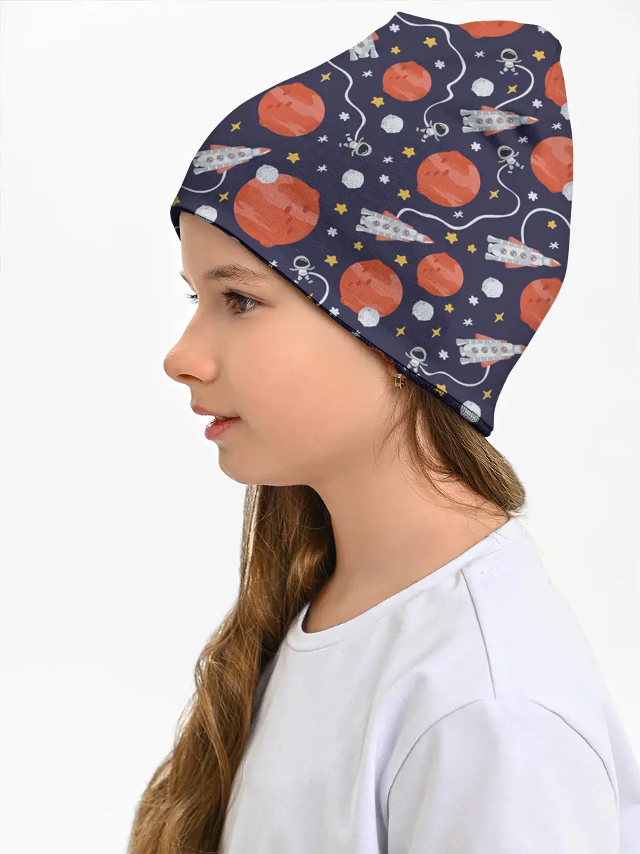 Детская шапка / Корабли, планеты и спутники