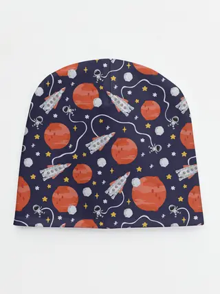 Детская шапка / Корабли, планеты и спутники