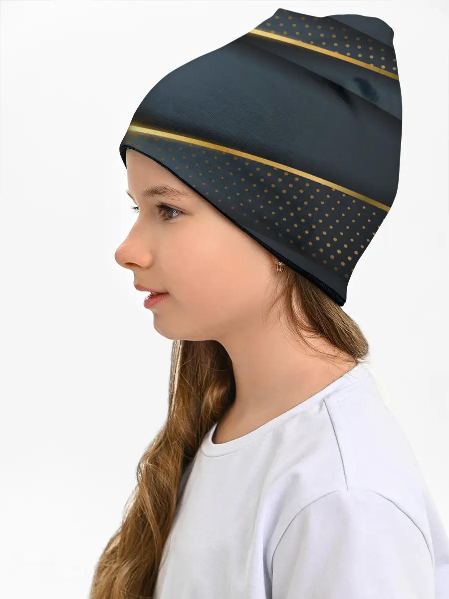 Детская шапка / 3D luxury gold