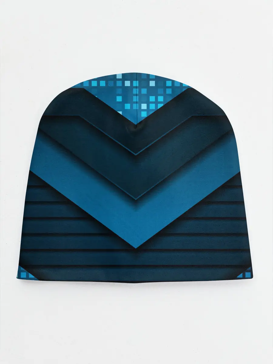 Детская шапка / 3D luxury blue abstract