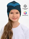 Детская шапка / 3D luxury blue abstract