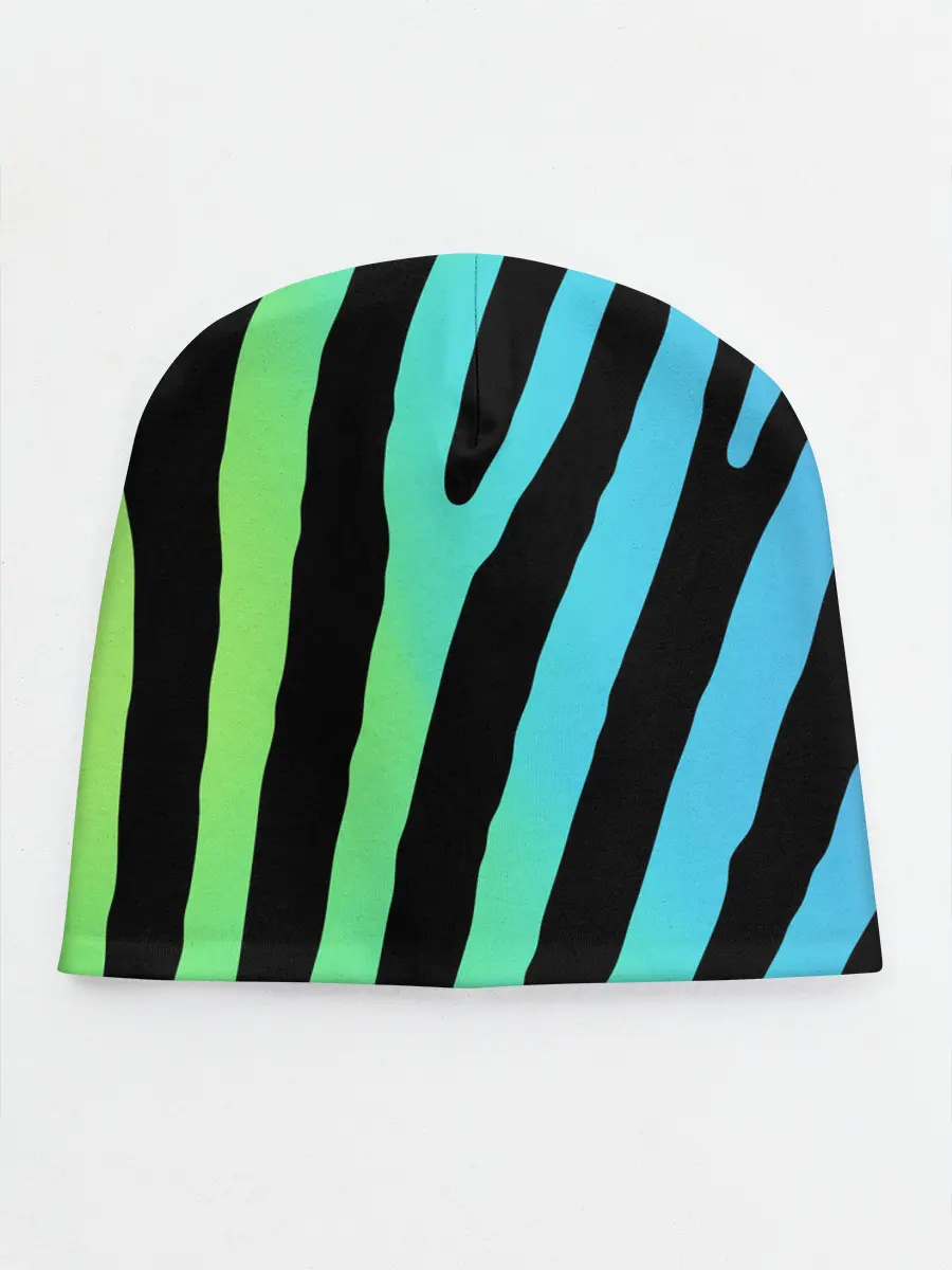 Детская шапка / Радужная зебра
