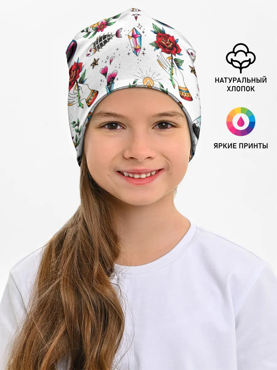 Детская шапка / Old school tattoo