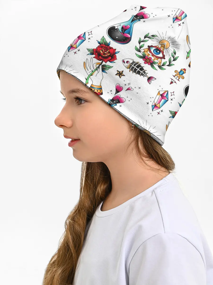 Детская шапка / Old school tattoo