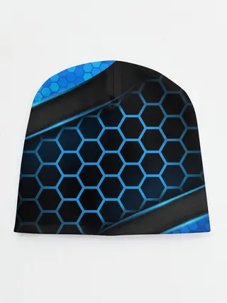 Детская шапка / 3D luxury blue 3Д СОТЫ и плиты