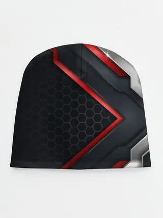 Детская шапка / luxury Black 3D СОТЫ