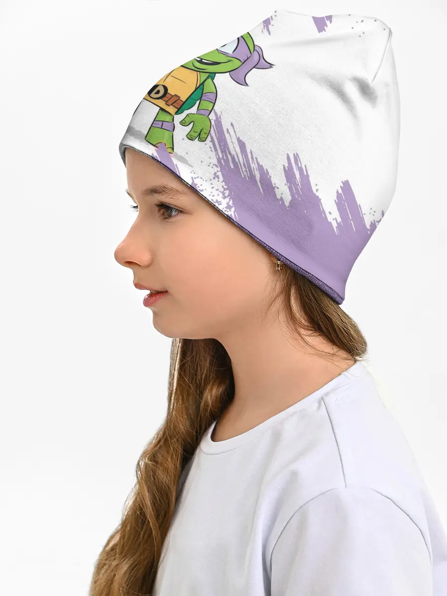 Детская шапка / ЧЕРЕПАШКИ НИНДЗЯ - ДОНАТЕЛЛО