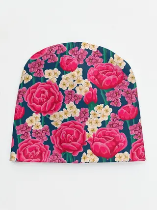 Детская шапка / Поле роз