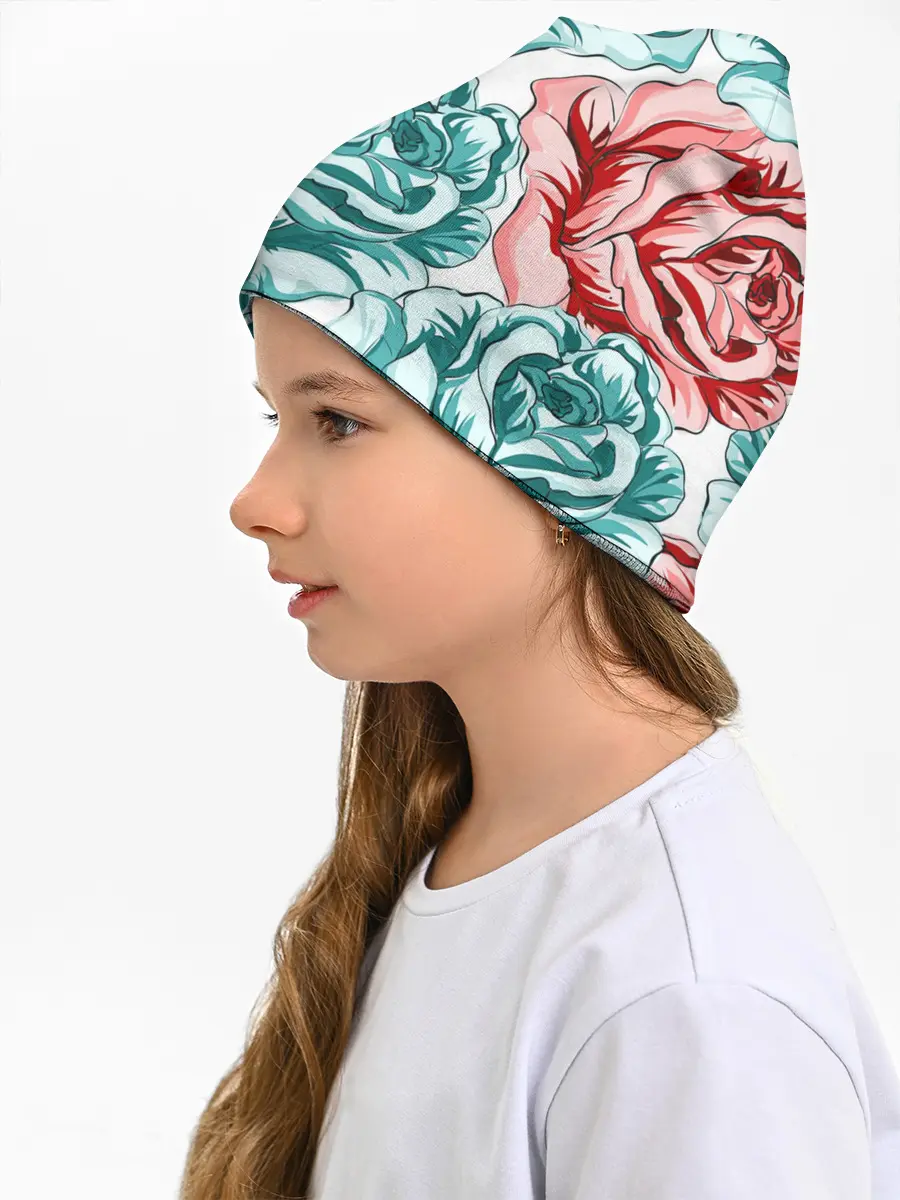 Детская шапка / Розы