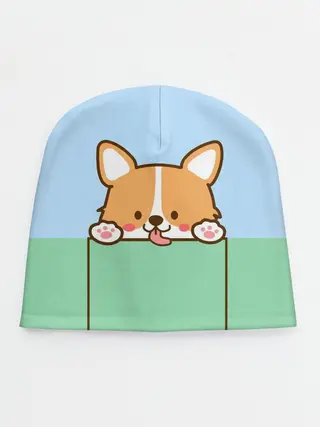 Детская шапка / Милый Корги