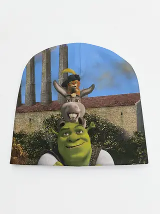 Детская шапка / Шрек, Кот и Осёл