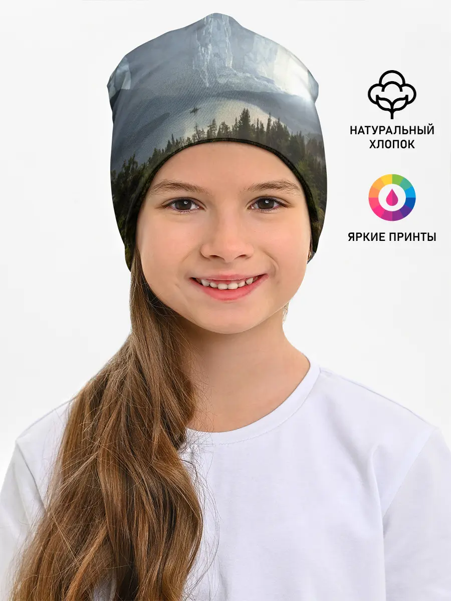 Детская шапка / Фантастический пейзаж