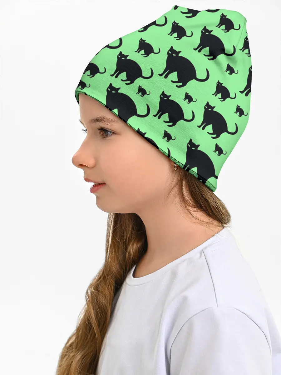 Детская шапка / Кошачий фон