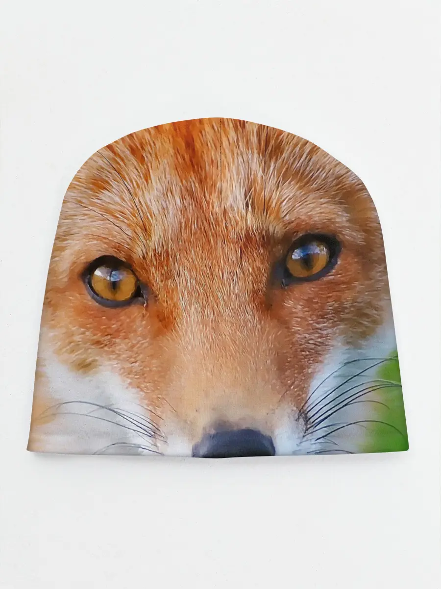 Детская шапка / Крупно мордочка лисы