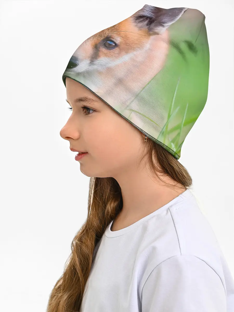 Детская шапка / Лисенок в засаде