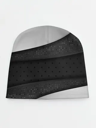 Детская шапка / 3D luxury style silver black