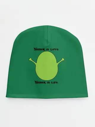 Детская шапка / Shrek is love, Shrek is life
