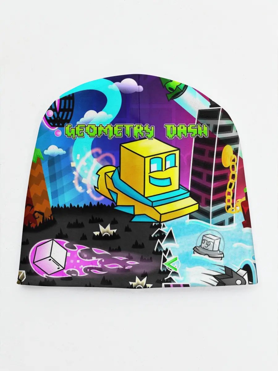 Детская шапка / Geometry Dash